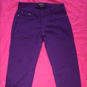 Purple skinny jeans